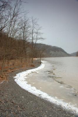 Below the dam