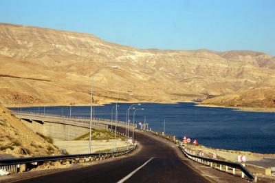 King's Highway crossing the Wadi Mujib Dam