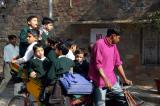 Rickshaw as schoolbus, Delhi