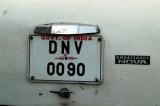 Government of India license plate