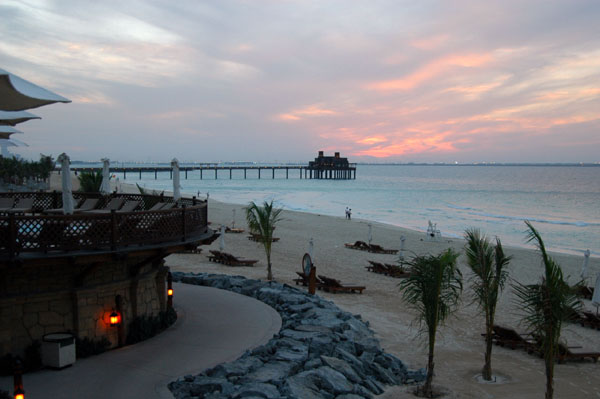 View from the pool bar at the Mina A'Salam Hotel, Madinat Jumeirah