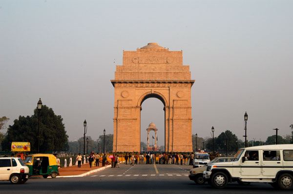 The India Gate was built as a memorial to the Indian soldiers lost in World War I and the Afghan Wars