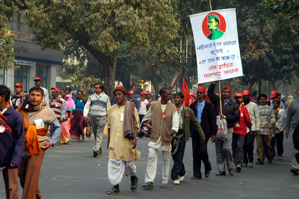 A protest march in New Delhi