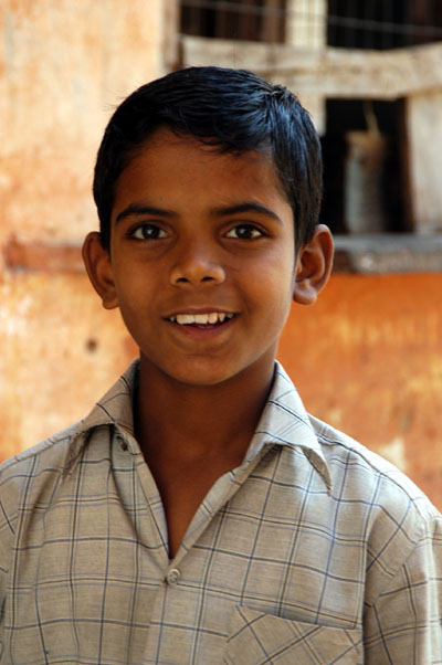 Boy at the Juma Masjid, India