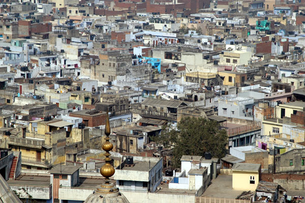 Old Delhi rooftops from the Juma Masjid minaret