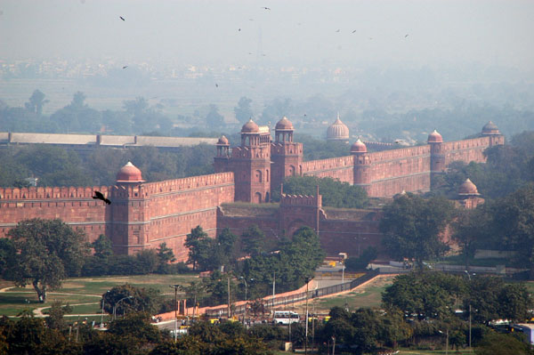 Delhi's Red Fort from Juma Masjid
