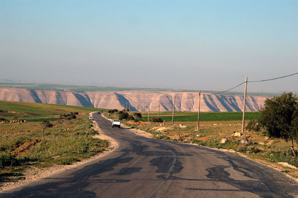 King's Highway approaching Wadi Mujib, the Grand Canyon of Jordan