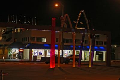 Strip Mall At Foot Of Pier