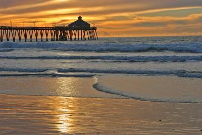 Imperial Beach Pier At Sunset