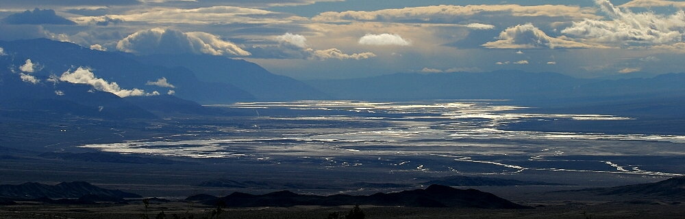 Distant View of Flooded Death Valley