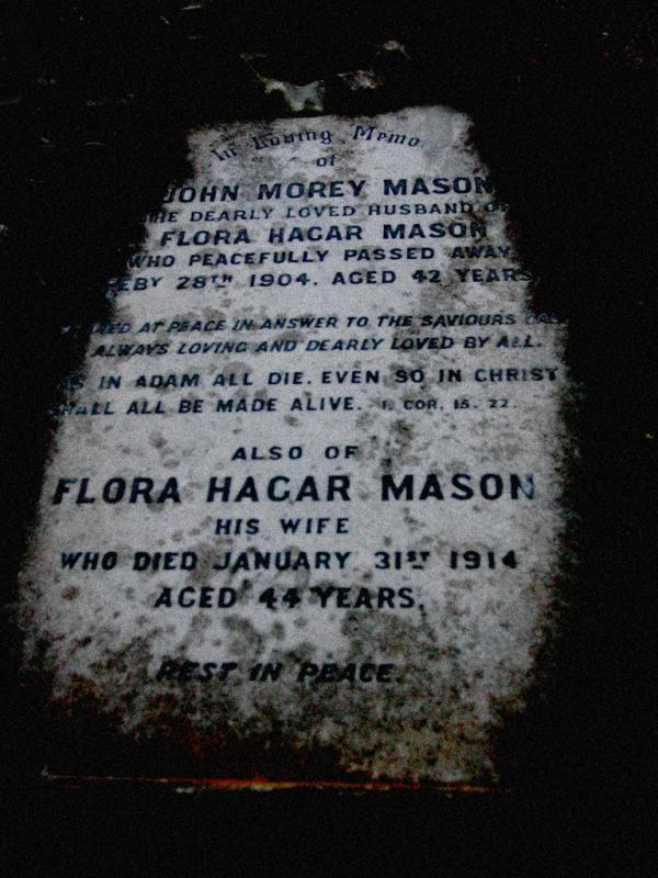 January 2 2005:<br> The Masons Headstone