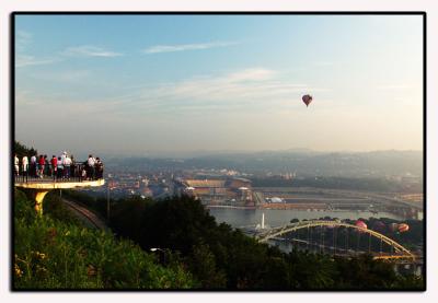 Overlooks sit precariously over the hillside full of people ready for the show.