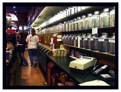What an array of coffees and teas one can find here!