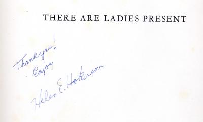 Hokinson died on November 1, 1949; this book was published in 1952.  The signature is quite passable.