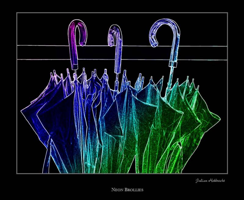 Neon brollies