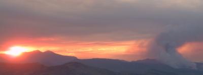 Fire near Estes Park