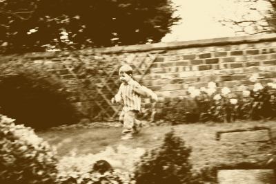running down the hill