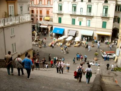 Piazza del Duomo from the steps of the Sant' Andrea Duomo