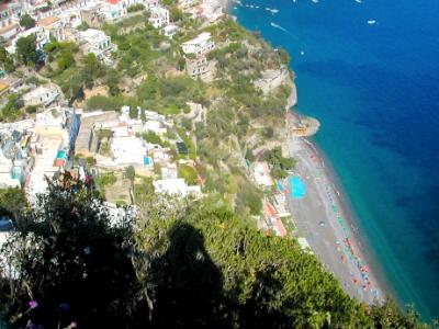 Positano on the Amalfi Coast seen from Amalfi Drive, going from Sorrento to Hotel Marmorata in Ravello 1
