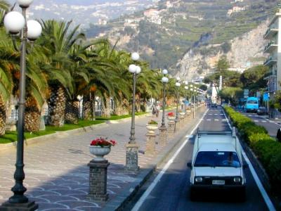 Maiori - seafront - on the way from Ravello to Montecassino
