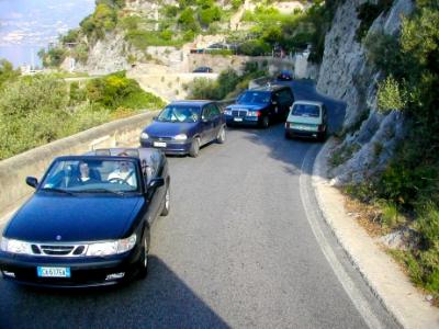 Amalfi Drive on the Amalfi Coast - narrow and winding - on the way from Ravello to Montecassino 2