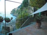 View from the terrace of the Hotel Marmorata. On the coast of the Tyrrhenian Sea.