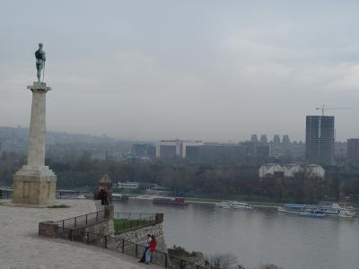 Victory monument & Sava river