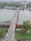 Temporary bridge on the Danube