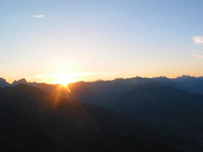 Sunrise in Mountains