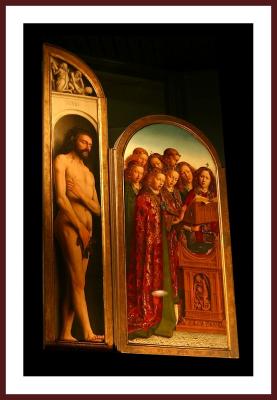 Adam et les anges musiciens  - Hubert and Jan Van Eyck