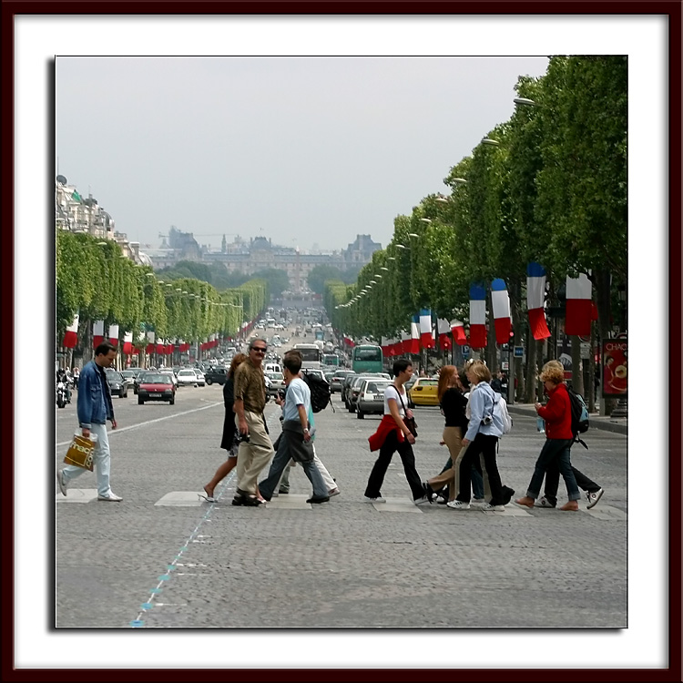 ...looking down towards The Louvre
