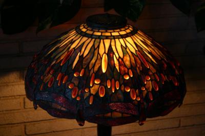 Tiffany lamps, home made.