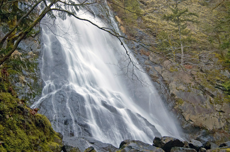 Rocky Brook Falls 3 miles up the Dosewallups River Road