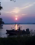 sunset on Rice Lake