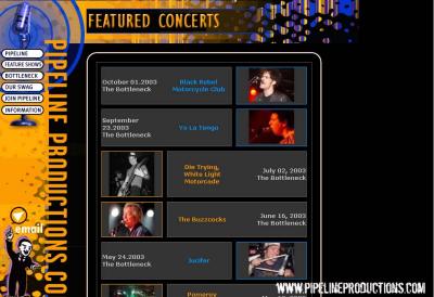 Pipeline Productions website