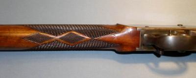 Forearm Double Diamond Checkering Pattern Detail