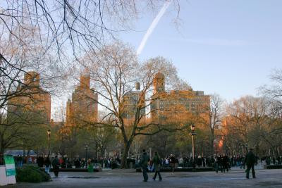 Washington Square Park -  Late Afternoon Performance at the Fountain
