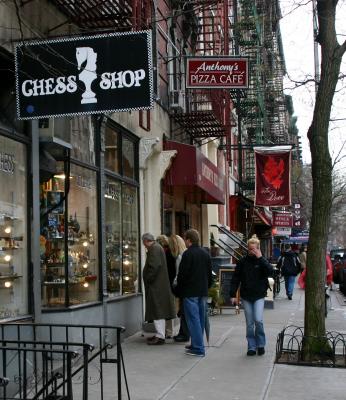 Chess Shop & Club onThompson Street below 3rd Street NYC