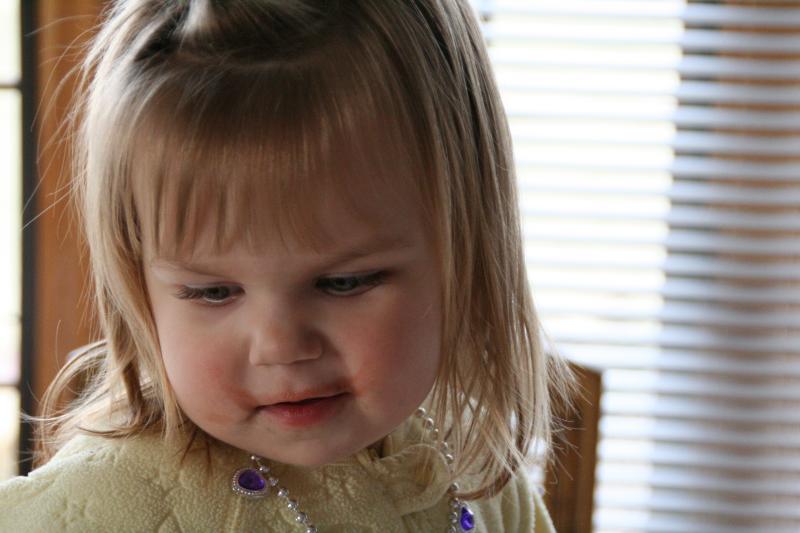 quand elle mange