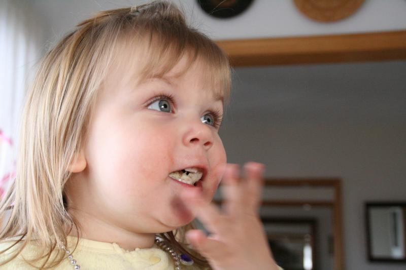quand elle mange