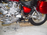 THIS IS AN ANIMATED VIEW OF HOW I USE THE CENTER STAND LIFTING AID TO HELP GET MY '96 XV1100, UP ONTO THE CENTER STAND