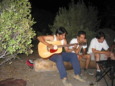 Jair playing the guitar