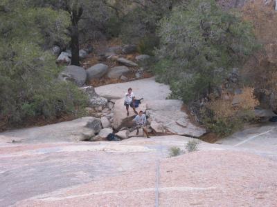 Getting ready to climb