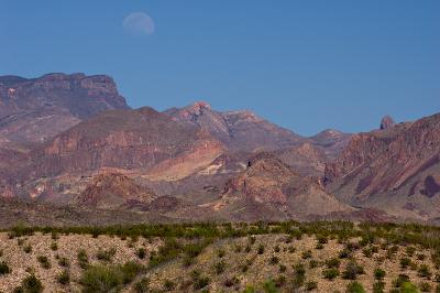 Desert Mountain Moonrise