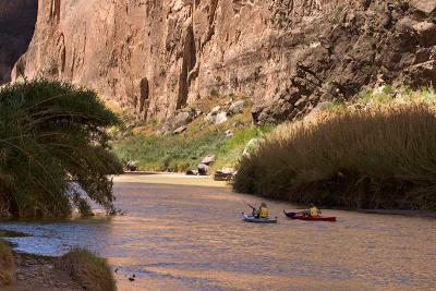 Kayakers in Santa Elena Canyon