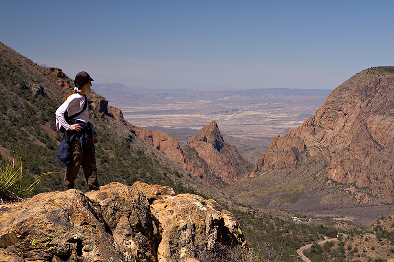 Overlooking Basin and Window from Lost Mine Trail