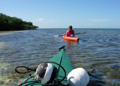 Kayaking around Long Key