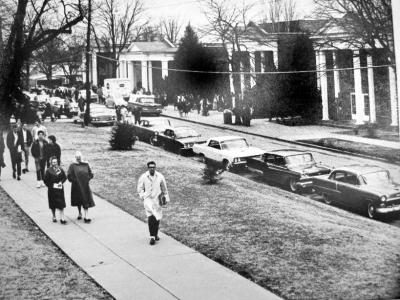 Front of Tharp hall