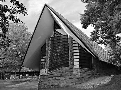 Unitarian Church designed by Frank Lloyd Wright