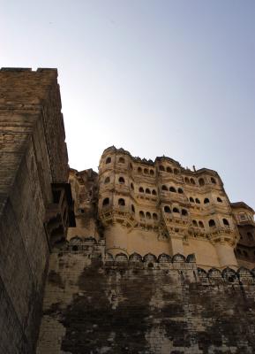 Carved Balconies over Bastions, Mehrangarh Fort